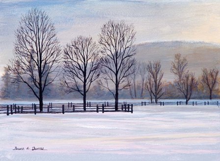 Billings Farm Morning by Bruce Dumas art print