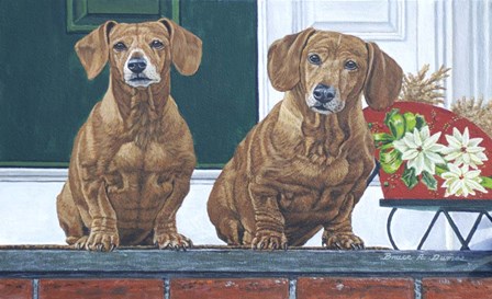 Christmas Dogs by Bruce Dumas art print