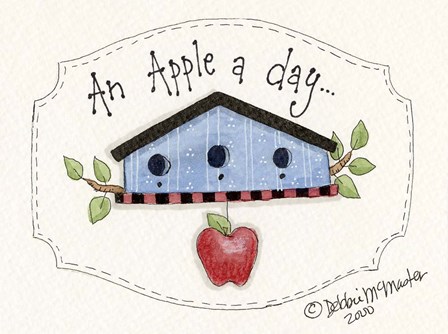 An Apple A Day... by Debbie McMaster art print