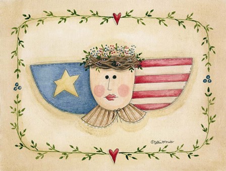 Rustic Angel by Debbie McMaster art print