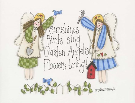 Garden Angels by Debbie McMaster art print