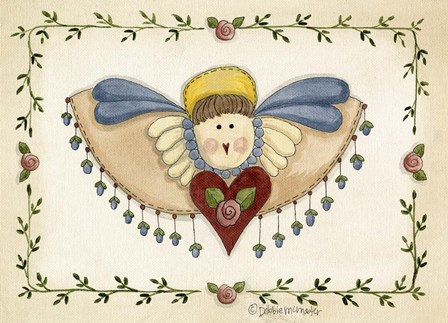 Beaded Angel by Debbie McMaster art print