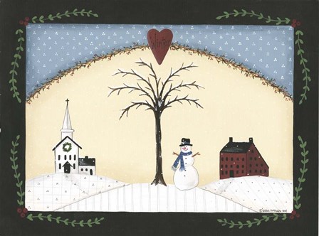 Winter Tree by Debbie McMaster art print