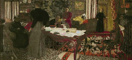 Large Interior with Six Persons by Edouard Vuillard art print