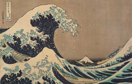 The Wave by Katsushika Hokusai art print