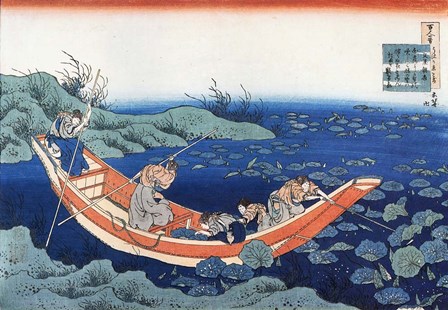 Five Temple Boys by Katsushika Hokusai art print