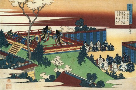 Ritual Harvest Dance by Katsushika Hokusai art print