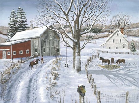 Christmas Delivery by Bob Fair art print