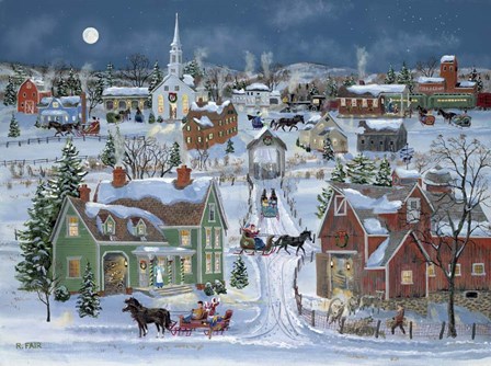 Christmas Homecoming by Bob Fair art print