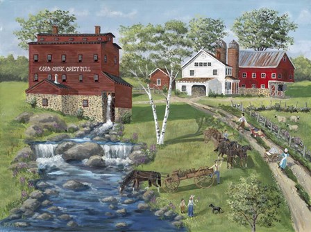 Cold Creek Mill by Bob Fair art print