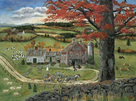 Country Hay Ride by Bob Fair art print