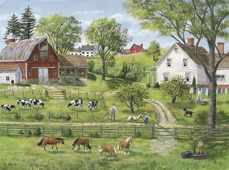 Green Shades of Summer by Bob Fair art print