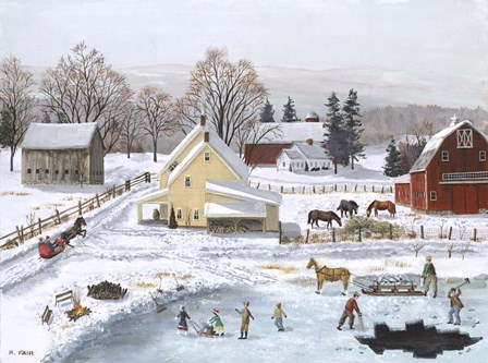 Ice In The Country by Bob Fair art print