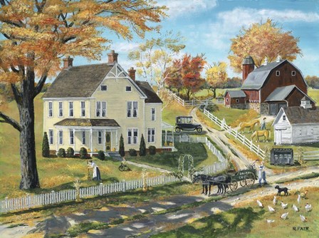 Milk Pick Up by Bob Fair art print