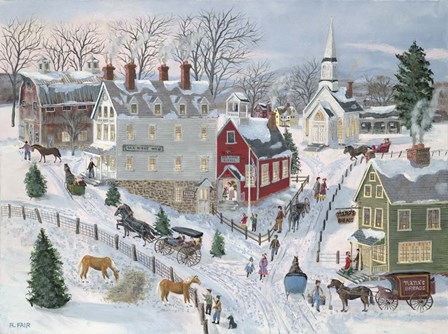 Oak Ridge in Winter by Bob Fair art print