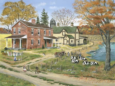 Off to School by Bob Fair art print