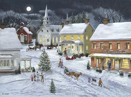 Sleigh Bells Ring by Bob Fair art print