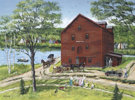 The Grist Mill (At West Stockbridge) by Bob Fair art print