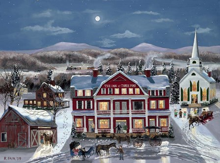 The Inn At Three Pine by Bob Fair art print
