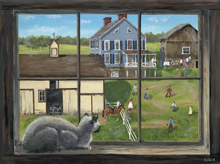 Watching the Game by Bob Fair art print