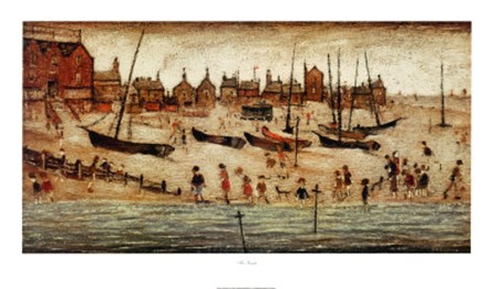 Beach by Lawrence Stephen Lowry art print