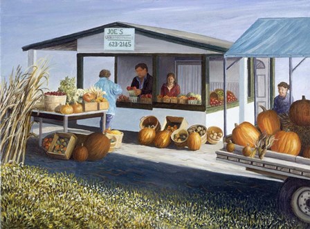 Joe&#39;s Vegetable Stand by Kevin Dodds art print