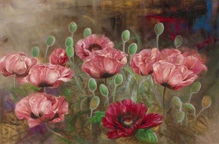 Poppies IV by Li Bo art print