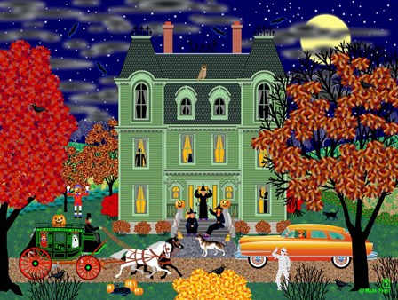 Halloween House by Mark Frost art print