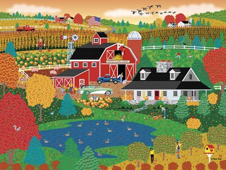 Apple Pond Farm Fall by Mark Frost art print