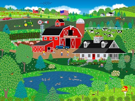 Apple Pond Farm Spring by Mark Frost art print