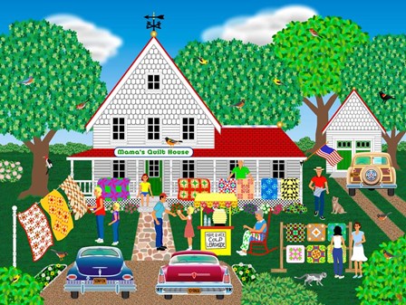 Mama's Quilt House by Mark Frost art print