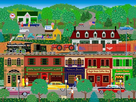 Green Valley by Mark Frost art print