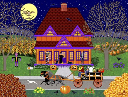 Pumpkin House by Mark Frost art print