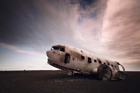 Iceland Plane Wreck by Nina Papiorek art print