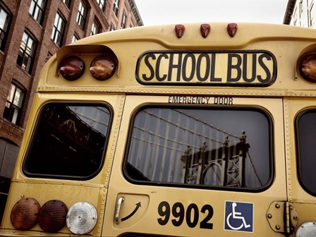 NYC School Bus by Nina Papiorek art print