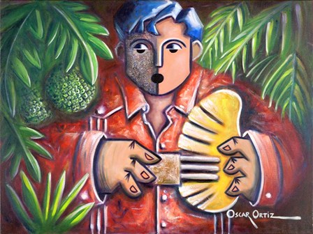 Musician II by Oscar Ortiz art print