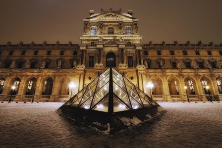 Louvre at Night by Sebastien Lory art print