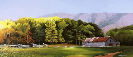 Cades Cove Barn by Spencer Williams art print
