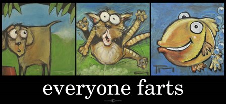 Everyone Farts Poster by Tim Nyberg art print