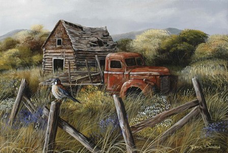 Well Worn Perch by Trevor V. Swanson art print