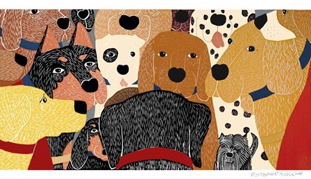 Dog Meeting by Stephen Huneck art print