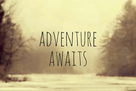 Adventure Awaits II by Vintage Skies art print