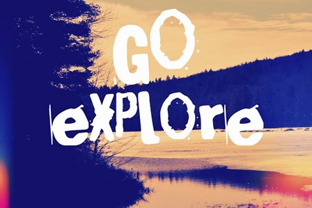 Go Explore by Vintage Skies art print