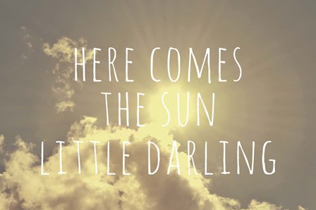 Here Comes The Sun by Vintage Skies art print