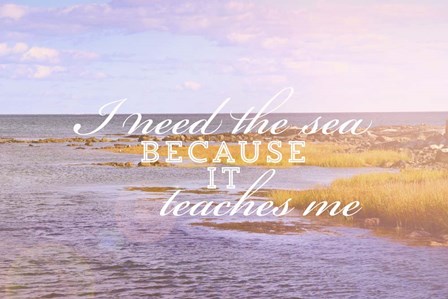 I Need The Sea by Vintage Skies art print