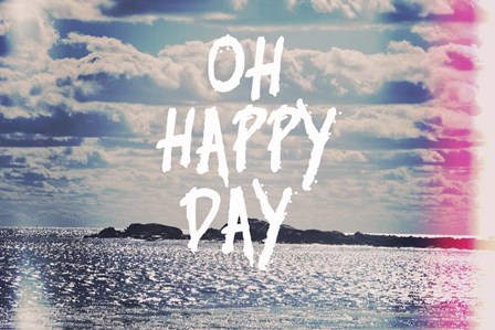 Oh Happy Day by Vintage Skies art print