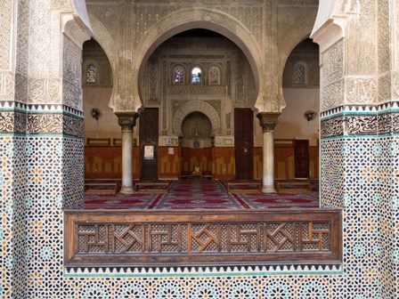 Mihrab of the Bou Inania Madrasa, Fes, Morocco by Panoramic Images art print