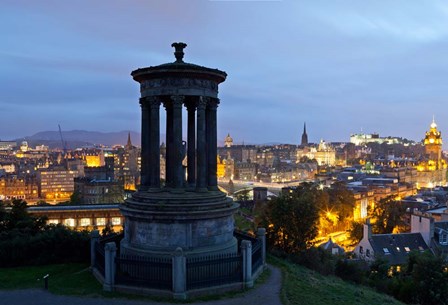Dougald Stewart Monument on Calton Hill, Edinburgh, Scotland by Panoramic Images art print