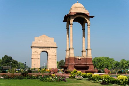 View of the India Gate, New Delhi, India by Panoramic Images art print