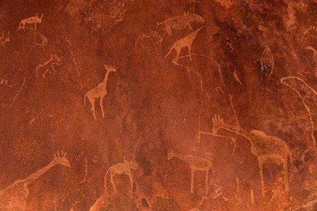 Cave Paintings by Bushmen, Damaraland, Namibia by Panoramic Images art print